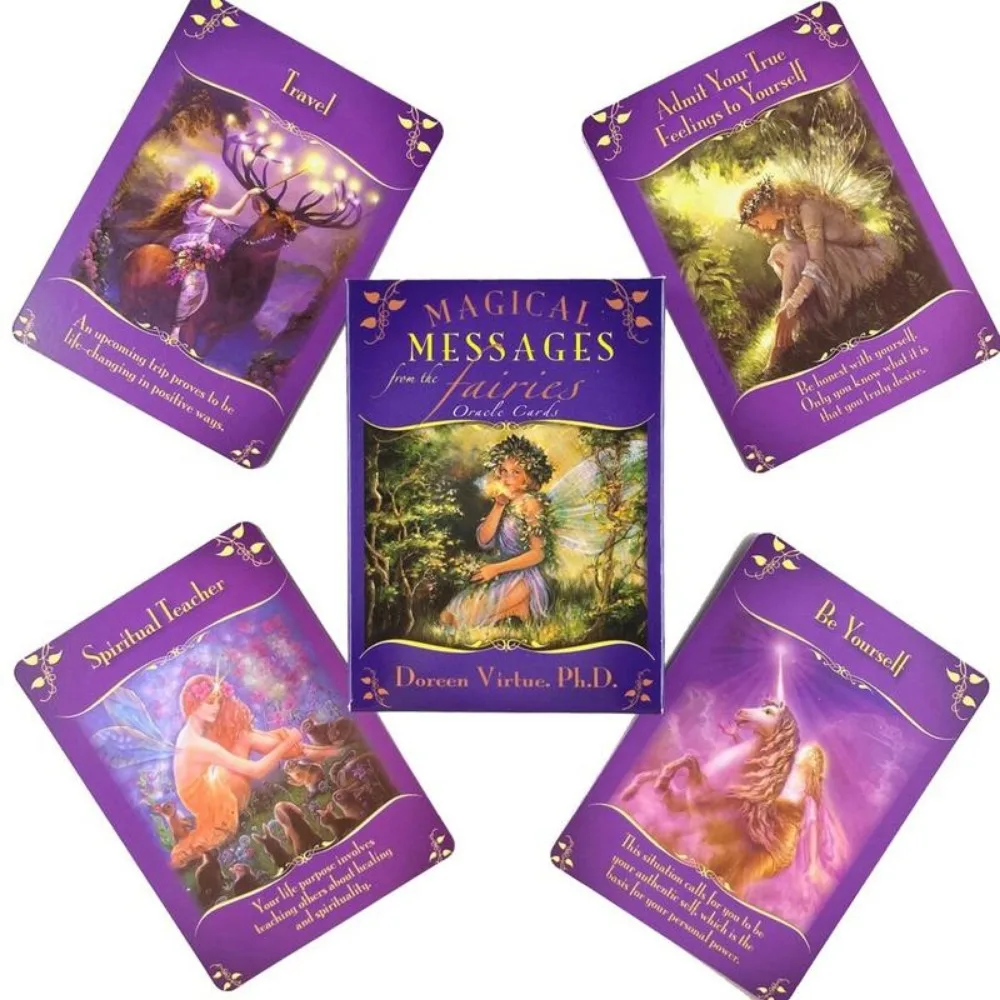 

Magical Messages From The Fairies Oracle Cards Leisure Party Table Fortune-telling Prophecy Tarot Deck 11*6.5cm