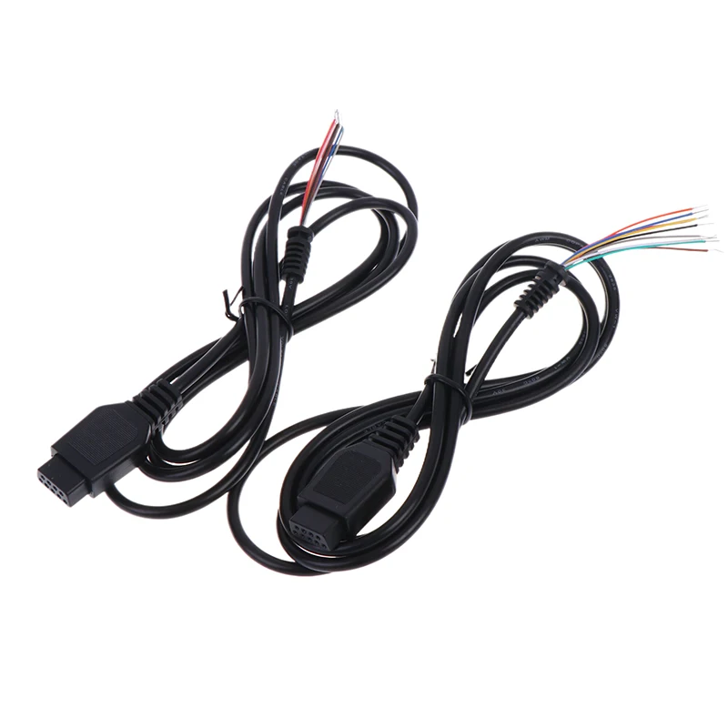 2/4/6PCS Cable For 2 MD 2 Control Cable For Mega Drive 2 Gamepad Controller Extend Cord 9Pin Game Console Wire-F(x)