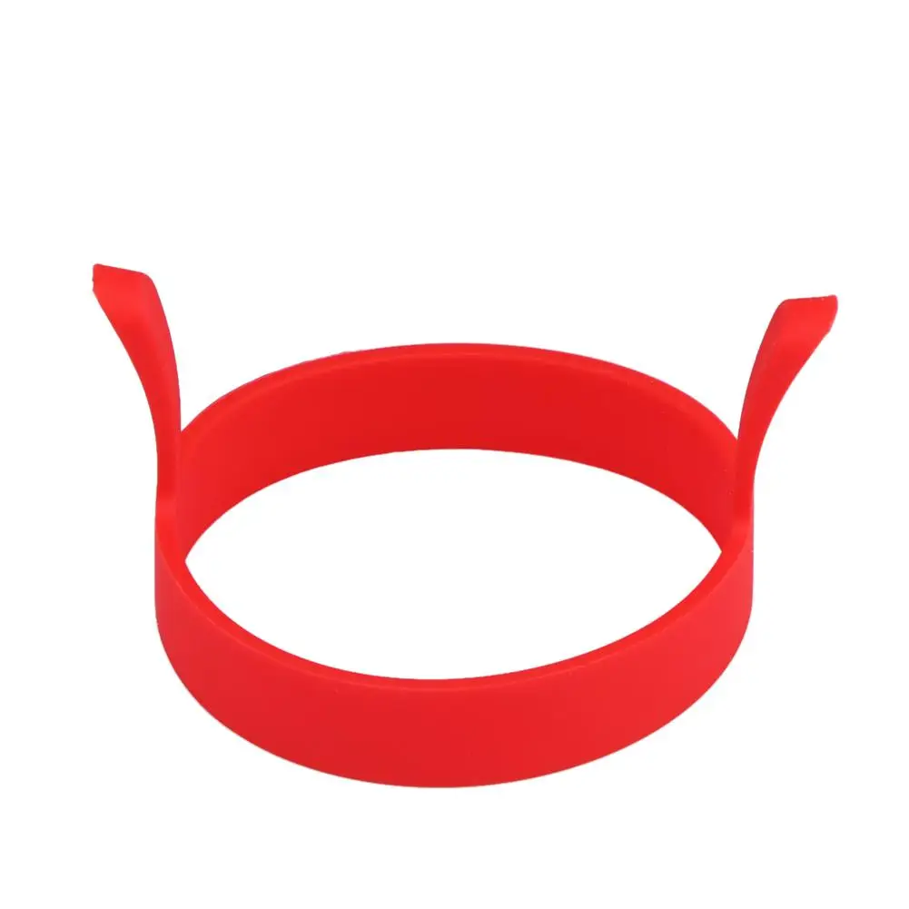 

1pc Round Silicone Fried Egg Tool Pancake Mould Ring Poacher (Red)