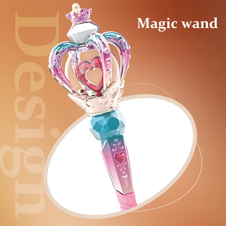 42cm Children luminous magic wand girl doll music luminous fairy wand toy role play props pretend princess birthday gift toys