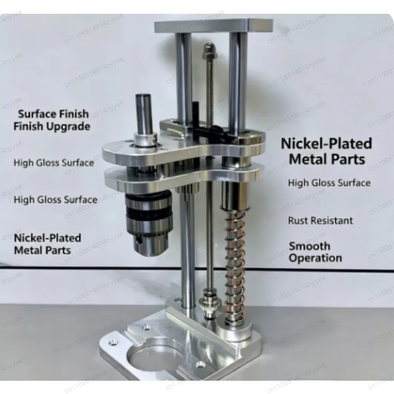 Electric Drill Vertical Drilling Bracket 25cm Optical Axis Drill Chuck 1-10mm Vertical Hand Aluminum Profile Drilling Support