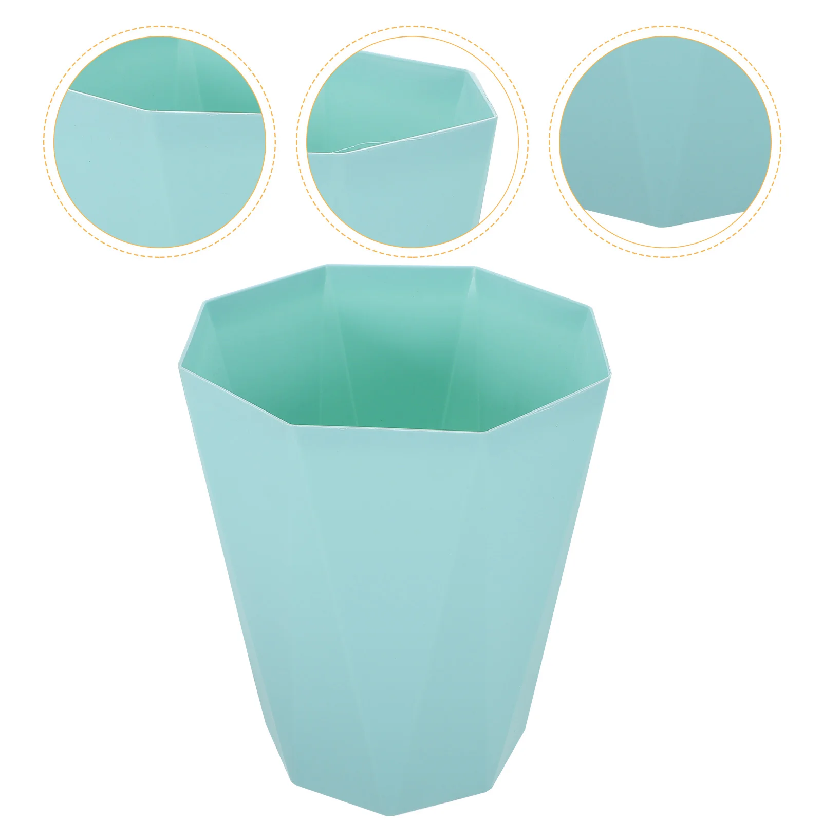 

Kitchen Dustbin Small Waste Basket Trash Can Garbage Bucket Emerald Rubbish Storage