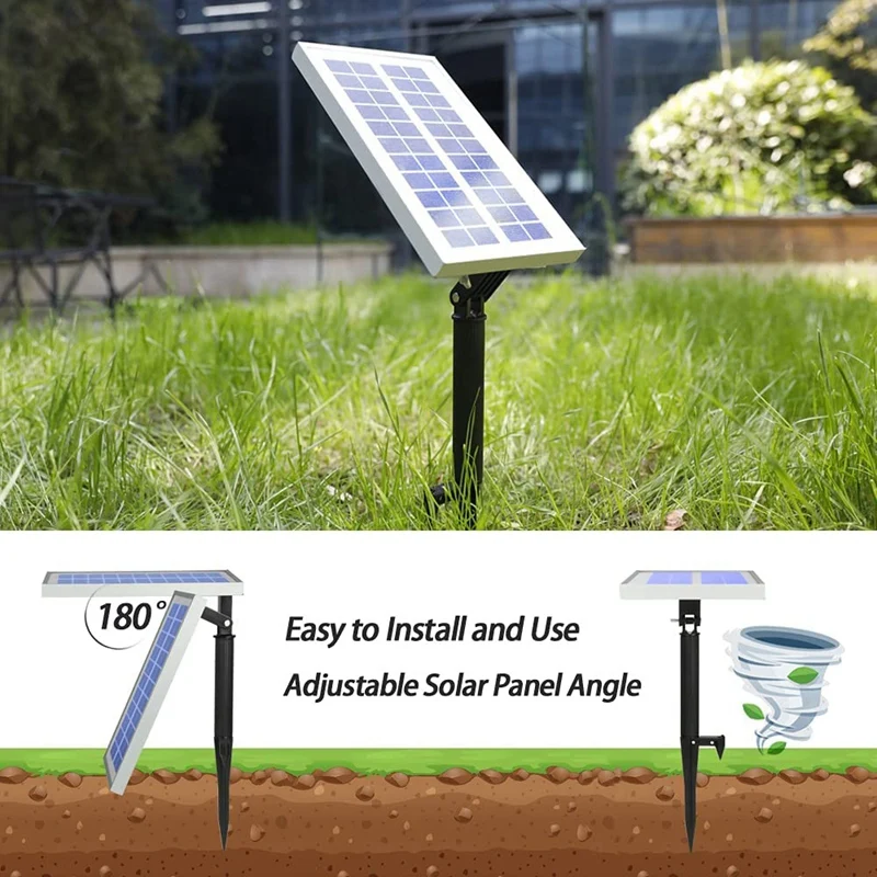 Imagem -03 - Ttkk-solar Fountain Pump com Luzes Led Water Flow Pump Fountain Estilo para Poo 200l h 3.6w Hot