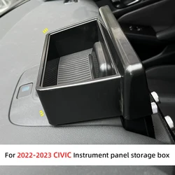 Dashboard Storage Box Behind Screen For Honda 2022 2023 CIVIC 11th Gen Accessories Plastic Dashboard Car Instrument Storage Box