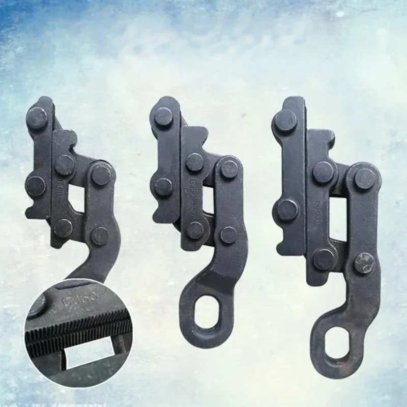 16-70 12KN Germany Style Steel Strand Wire Grip Industrial Grade Steel Wire Clamp Aluminium Conductor Pulling Tightening Tool