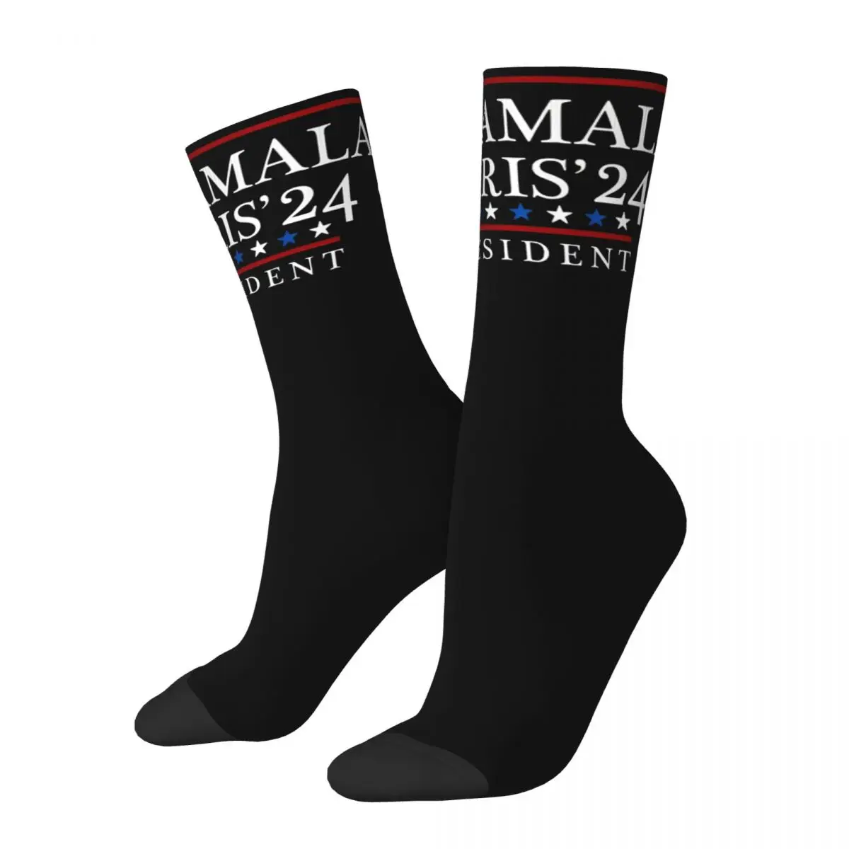 Men Women Kamala Harris 2024 President Joe Biden Socks Cute Funny Happy Socks Crazy Accessories Middle TubeSocks Wonderful Gifts