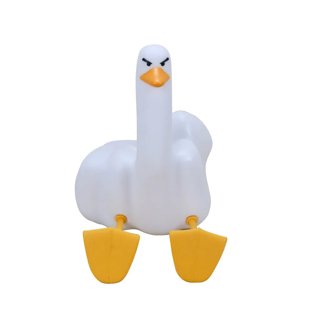 Middle Finger Duck Nightlight Cross-Border Creative Gifts Mobile Phone Bracket Bedroom Sleeping Bedside Atmosphere Lights Clap