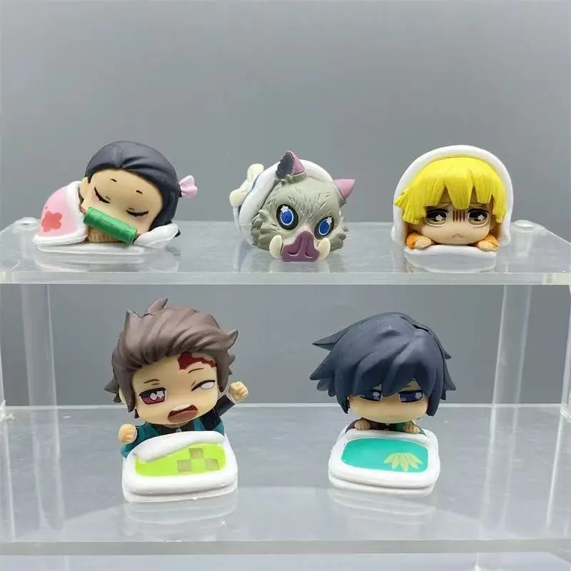 

Аниме Demon Slayer Tomioka Giyuu Agatsuma Zenitsu Kamado Tanjirou Kamado Nezuko Hashibira Inosuke Фигурки для сна Детские подарки