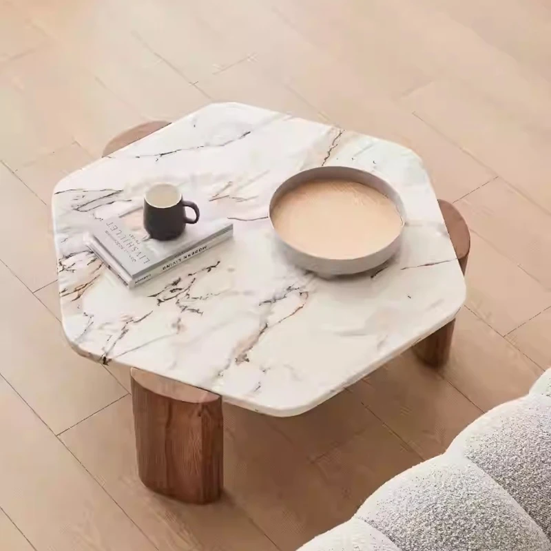 

Luxury Nordic Coffee Table Minimalist Trendy Round Aesthetic Coffee Table Premium Classic Table Basse Living Room Furniture