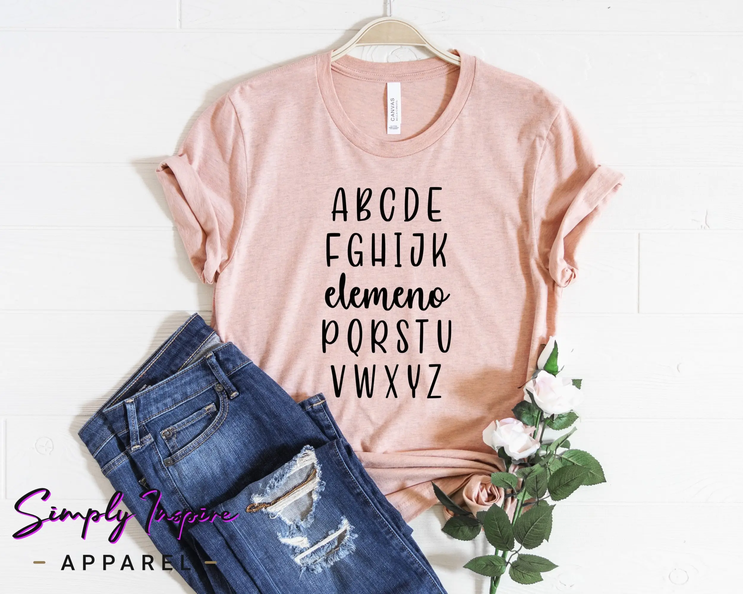 Teacher T Shirt Alphabet Elemeno Funny Appreciation School Abc S