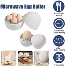 Microwave Egg Steamer Boiler Cooker 1/4 Eggs Capacity Easy Quick 5 Minutes Hard Or Soft Boiled Kitchen Cooking Tools - AliExpress 15