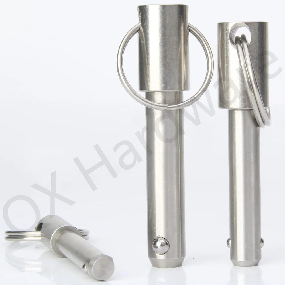 QX115.1 Factory Outlet Large Stock All Stainless Steel Quick Release Ball Lock Pin with Ring  for Locating