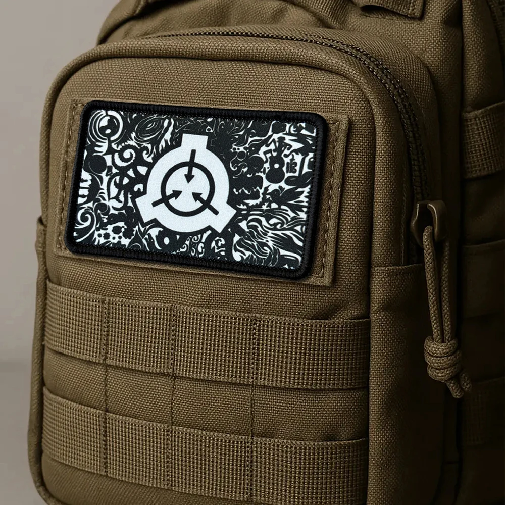 Parche táctico SCP Foundation con velcro para uniforme militar y airsoft - imagen 3