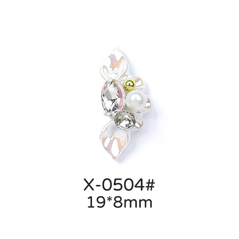 5 pezzi/borsa Nail Art Light Luxury Crown Rregular Diamond nuovi adesivi per unghie accessori Nail Drill Decoration Pearl 3D Jewelry
