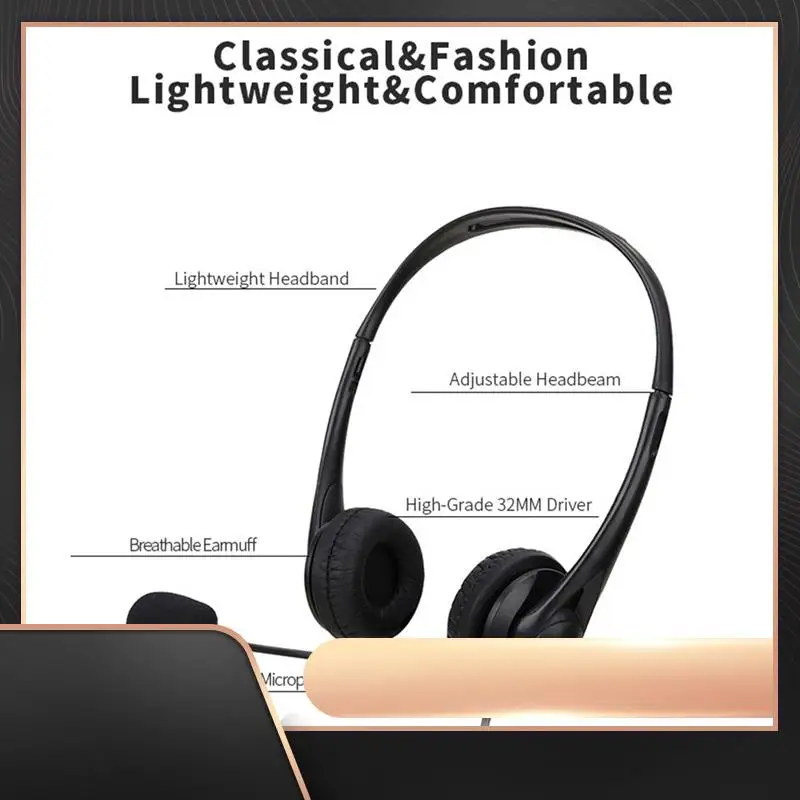 

Гарнитура для экзамена Проводная гарнитура Бизнес-оператор Специальный компьютер Слуховые многофункциональные наушники