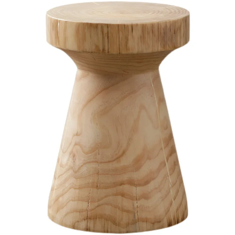 Stools, solid wood stumps, tree stumps, round stools, simple multifunctional seats