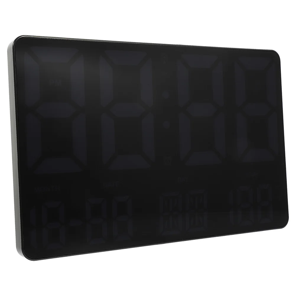 

Large Digital Wall Temperature Humidity Meteorological Clock Multi Functional Colorful Lights Weather Office Decor