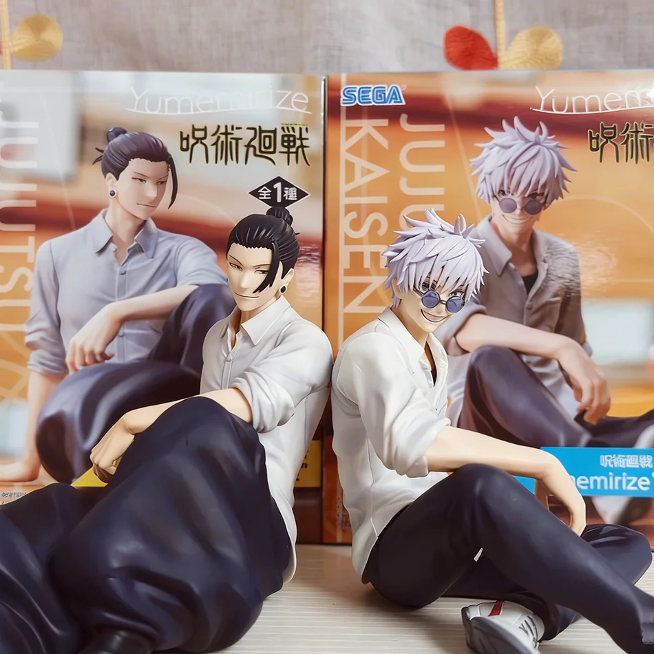 15 سنتيمتر/5.91in أنيمي Jujutsu Kaisen الشكل Satoru Gojo عمل أرقام البلاستيكية تمثال سطح المكتب Geto Suguru جمع نموذج اللعب الهدايا