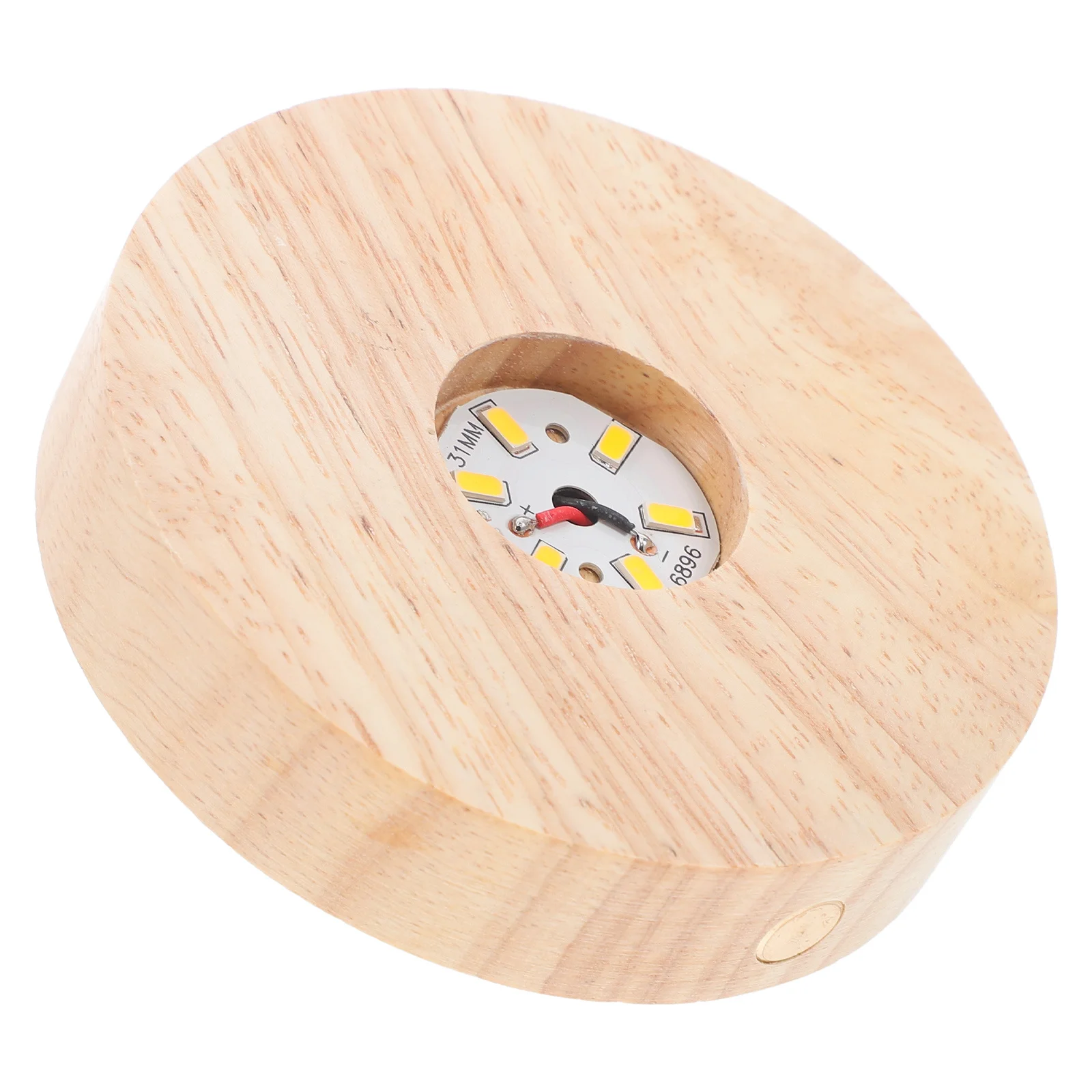 1 مجموعة الخشب عرض الركيزة مصباح ليد قاعدة ل كريستال الكرة Usb بالطاقة مضيئة حامل عرض الزخرفية للمجوهرات من مادة الراتنج #6