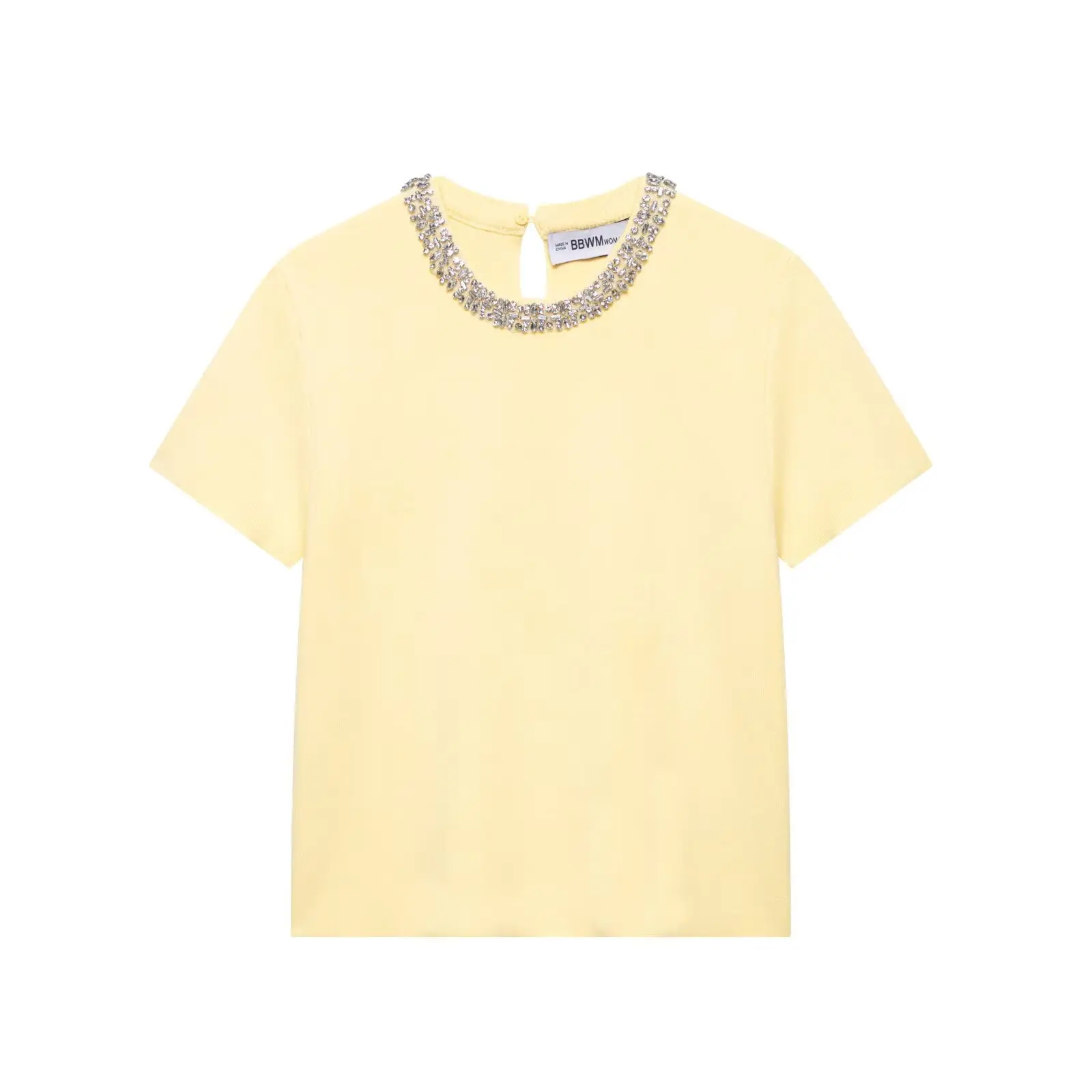 JNLEAOG Autunno Nuove donne lavorate a maglia Dr Accessori per gioielli Taglio dritto Poliestere ort Sve rotondo Ne Top