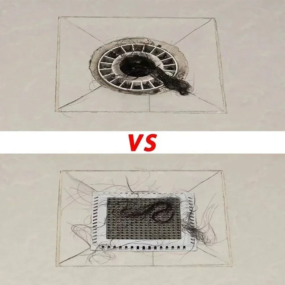 Premium Stainless Steel Floor Drain With Anti-Blocking Mesh Exceptional Shower Floor Drain Cover Hair Filter Anti-clogging Net