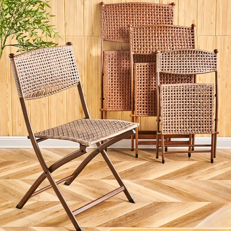 Synthetic Wood Folding Dining Chairs Outdoor Portable Modern Bedroom Kitchen Chairs Cadeiras De Jantar Dining Room Furniture