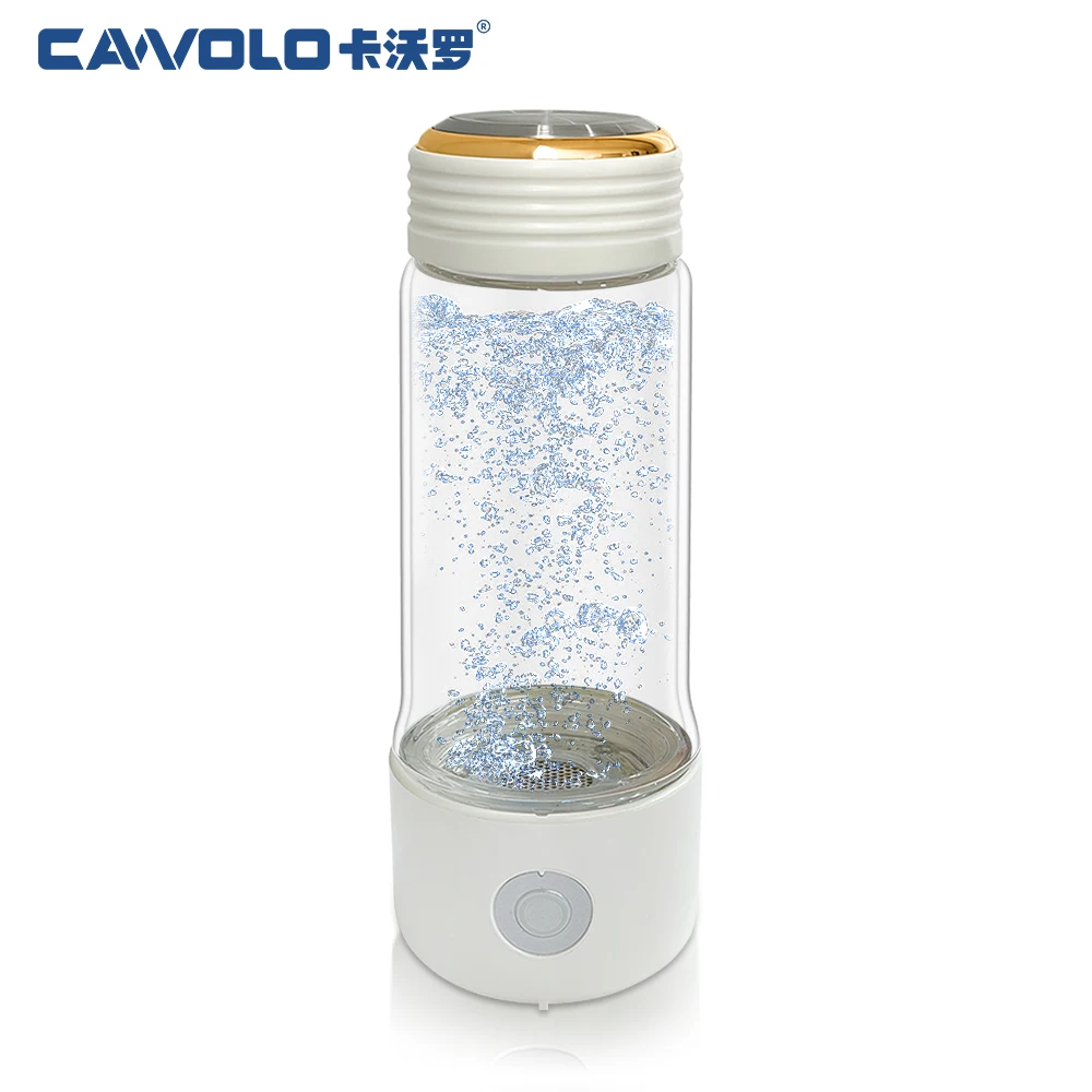 

High PPM hydroge Water Bottle Maker Battery-Powered Glass hydroge Bottle PEM SPE Tech hydroge Water Generator 2000ppb