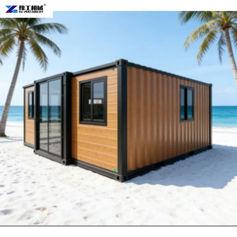 20ft Steel Frame Expandable Container House with Good Sound Insulation and Foldable Design