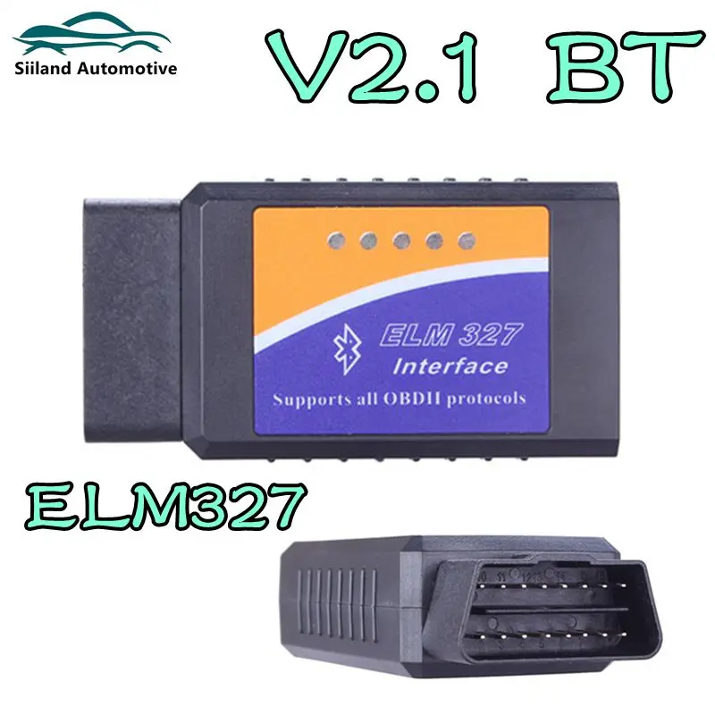 

5 шт. ELM327 V2.1 с поддержкой Bluetooth, сканер OBD2, BT ELM 327, диагностический инструмент для автомобилей, автосканер V2.1 ELM327