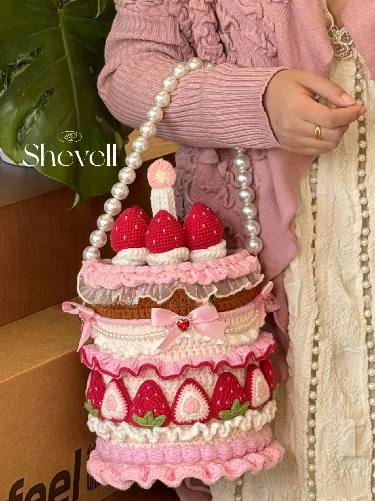 kit-de-material-para-tejer-a-crochet-con-hilo-de-pastel-de-fresa-original-shevell-regalo-de-cumpleanos-creativo-proyecto-de