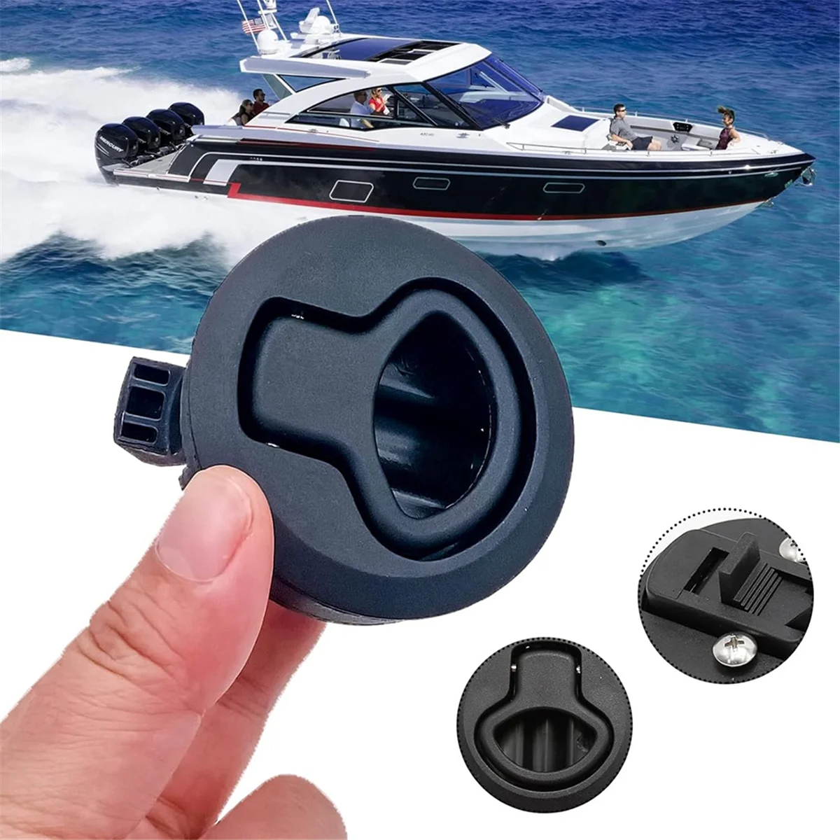 

Popular_4PCS Boat Slam Latch Flush Pull Slam Latches