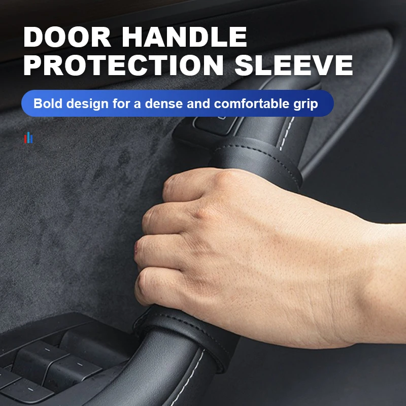 Leather Car Door Handle Protective Sleeve Auto Accessories For Recaro nan