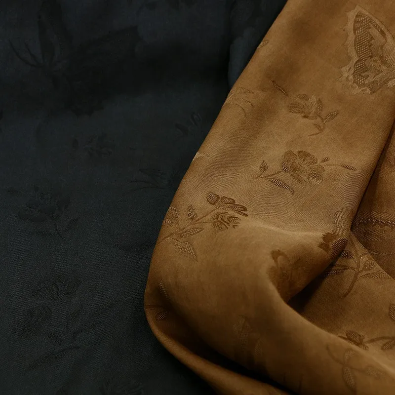 

Jacquard oak silk fragrant gauze fabric new style cheongsam Hanfu Chinese-style fashion