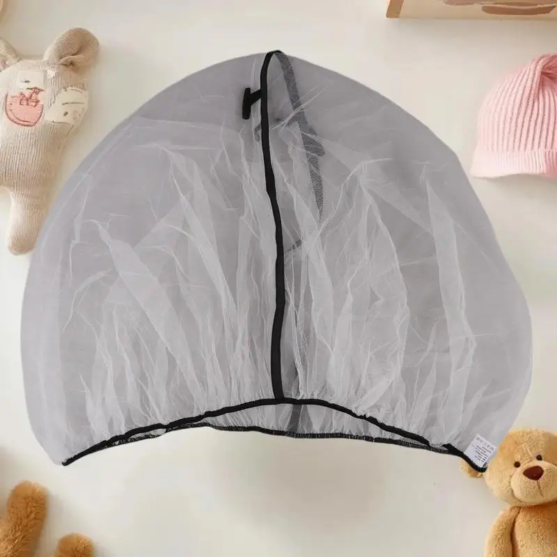 

Newborn Cradle Mosquito Net, Elastic Cord, Insect Protection for Summer Stroller, Pram Accessory