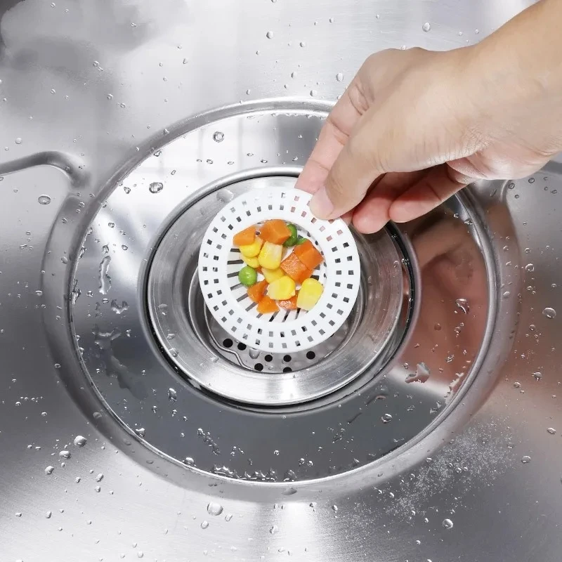 Kitchen Sink Filter Strainer Sewer Floor Drain Hair Catcher Shower Cover Anti Clogging Bathtub Drain Stopper Bathroom Accessory