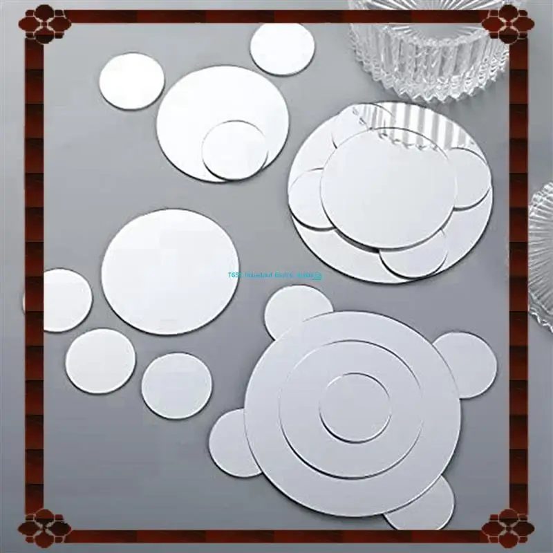 

24-Hour Delivery 300 Pieces Mini Size Round Mirror Small Round Mirror Adhesive Mirror Round Craft Mirror Tiles For Crafts