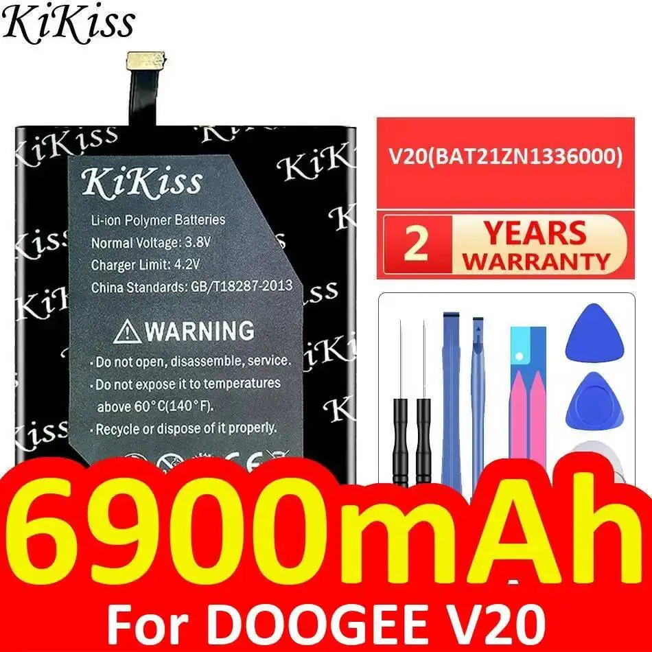 

Надежная замена аккумулятора для мобильного телефона Doogee V20 6900 мАч V20 BAT21ZN1336000, надежная мощность