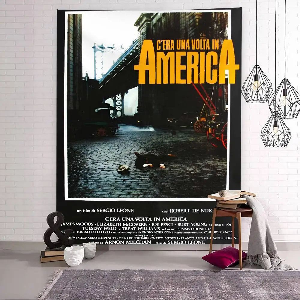 Once Upon A Time in America. Wandteppich für Wohnzimmer, Zuhause, Wohnheim, Dekoration, japanischer Wandteppich