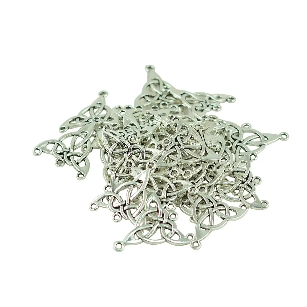 Triangular Knot Pendant for DIY DIY Earrings Necklace 30 Pieces