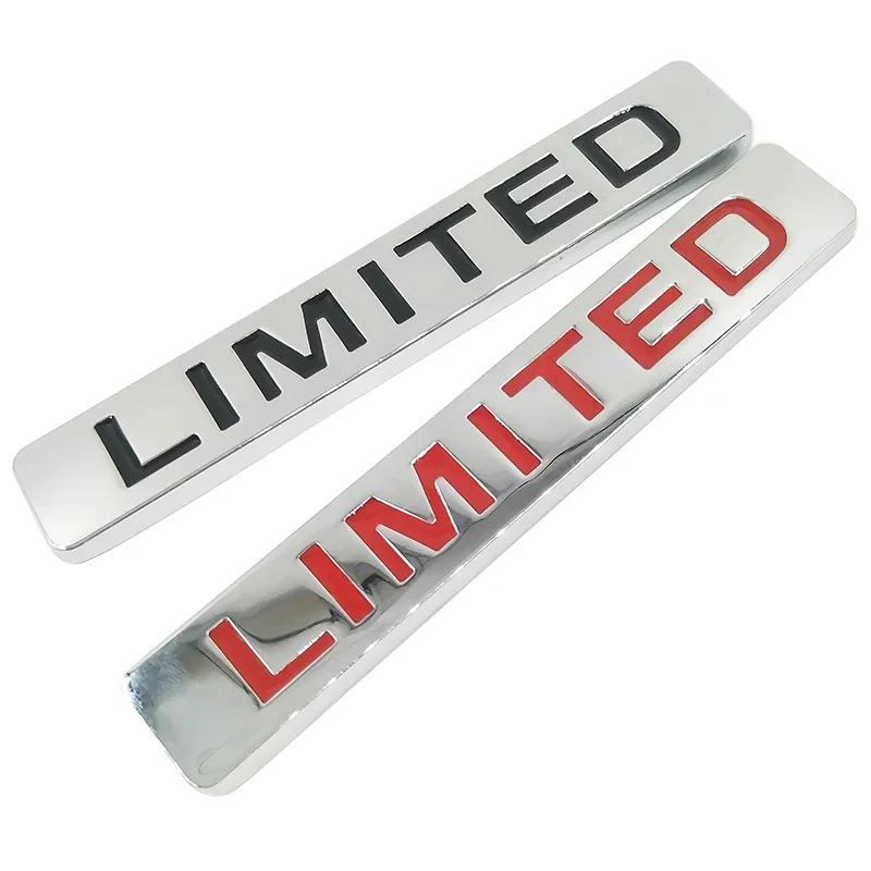 3D Metal LIMITED Emblem Badge Red Black Sticker Car Body Side Wing Tailgate For Suzuki Honda Kawasaki HARLEY VW Touareg Golf