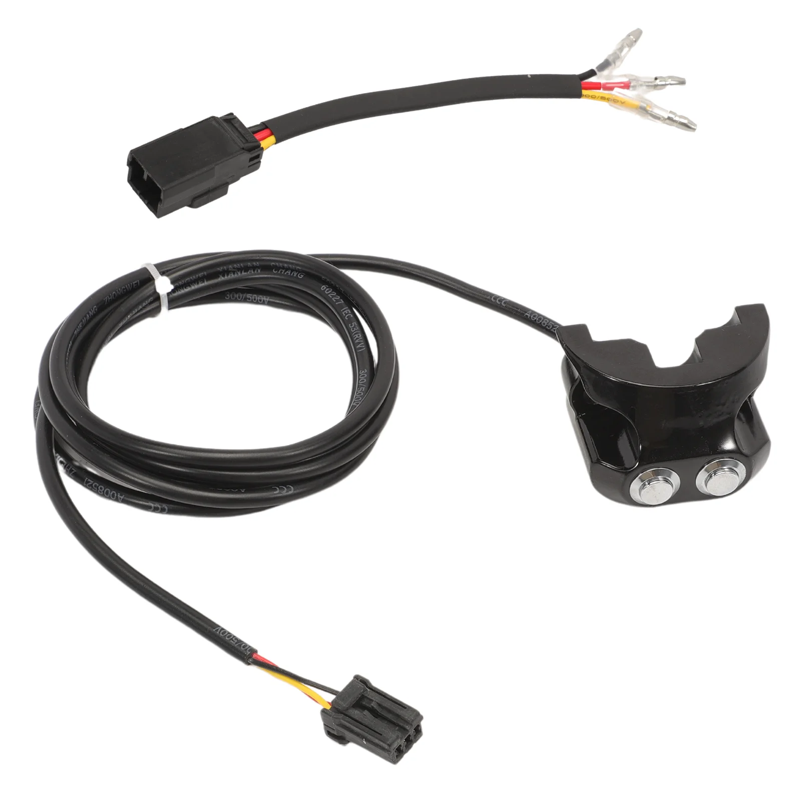 

1" Handlebar Air Ride Switch Controller Kit with Deutsch and Three Color Wire Connector For Harley Dyna, V-Rod, and Sportster