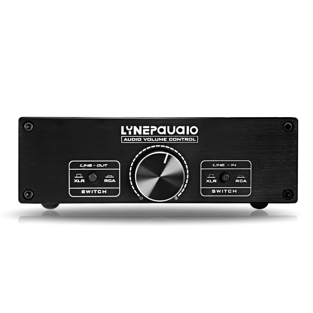 RCA/XLR مفتاح جهاز انتقاء HiFi متوازن ستيريو الجلاد ضياع متوازن بالكامل السلبي Preamp نشط المتكلم وحدة تحكم في مستوى الصوت
