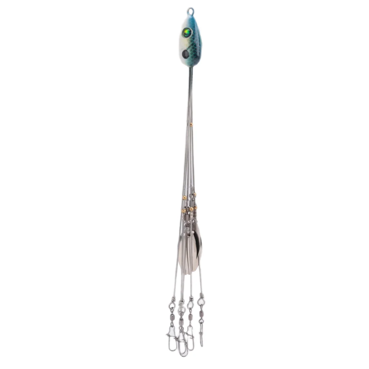 GZMO Alabama Umbrella Rigs para Pesca de Stripers de Baixo, Kit de Equipamento de Iscas de Pesca de Água Doce, Azul