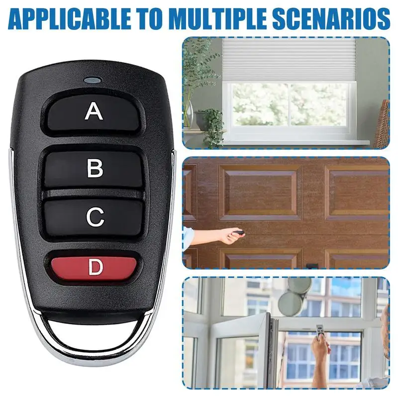 Pilot 433 MHz do elektrycznego sterowania bramą Urządzenie do otwierania bramy garażowej 4-przyciskowy powielacz Klonowanie drzwi Klucz inteligentny dom