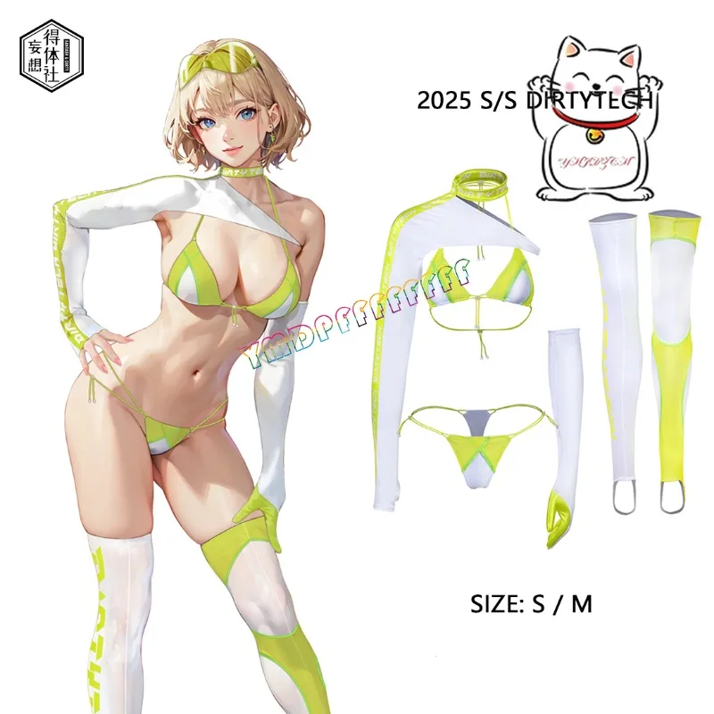 Animation Liuhuo Racing Girl anime Cosplay Set Punk Style Bandage Bikini Swimsuit Sexy Foot Socks Hot Sale - view 2