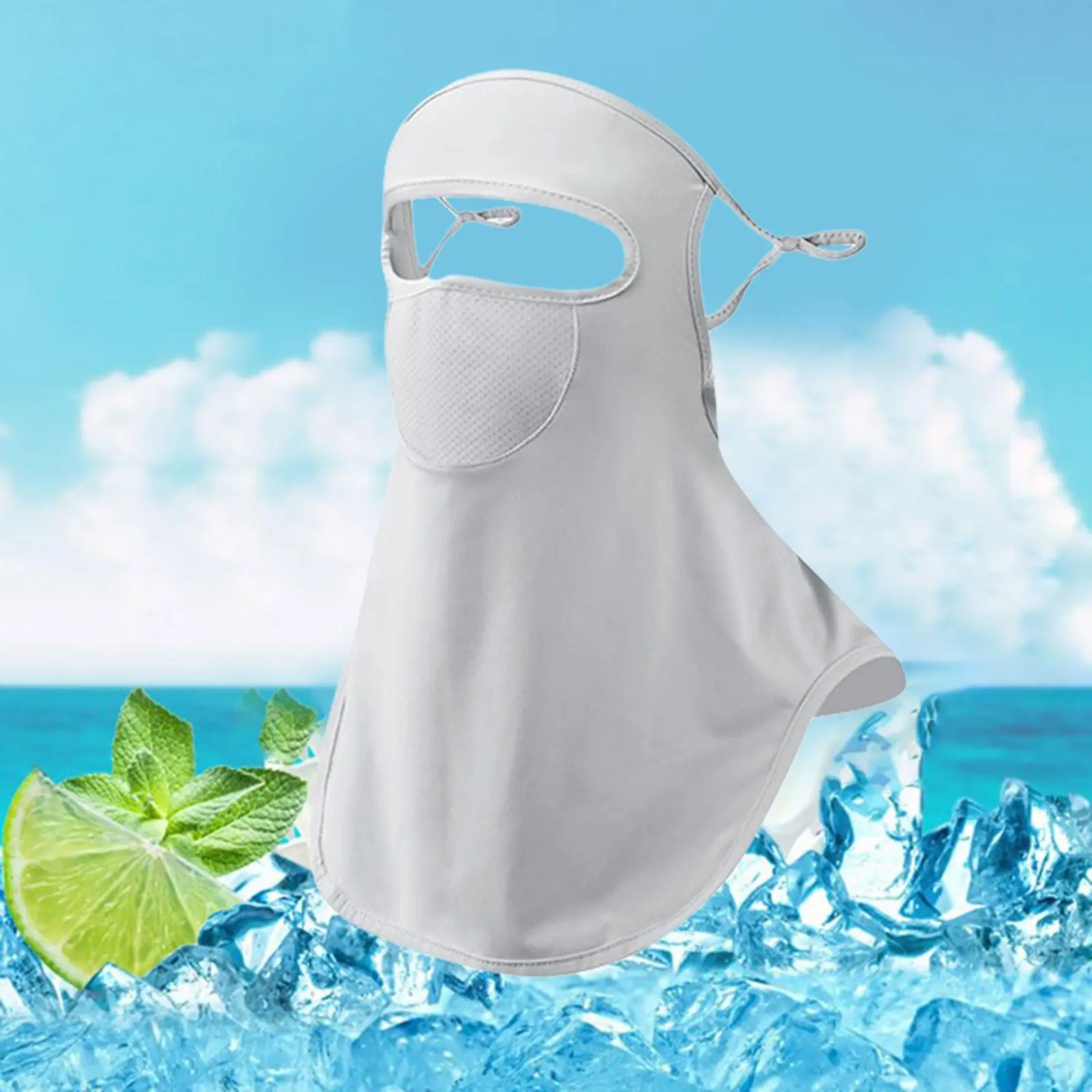 

Sun Protection Face Cover Practical Sun Protective Face Bandana Earloop Face Mas