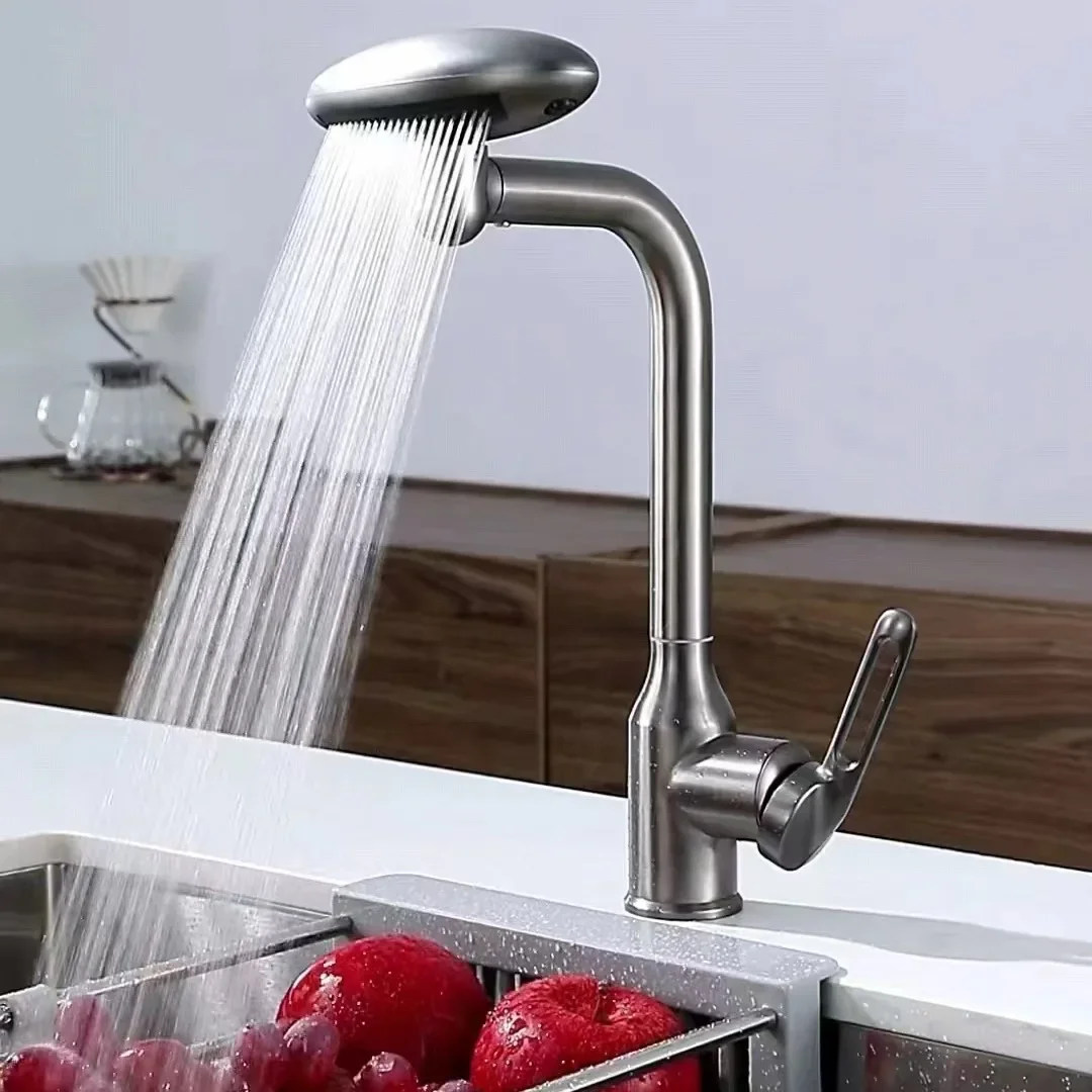 Stainless Steel Basin Faucets Bathroom Faucet Household Multi-Function 4 Modes Nozzle Faucet Filtration Hot and Cold Tap