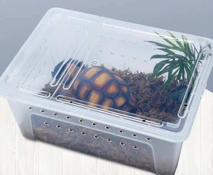 Crawling pet breeding box, hatching box, turtle hibernation supplies, spider snake horned frog, lizard, snail and silkworm anti