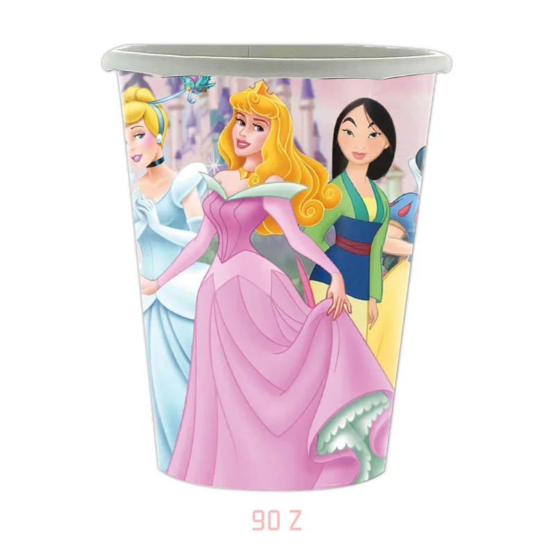 Disney princesa decorações de festa de aniversário neve branca cinderela fontes de festa meninas princesa capa de mesa conjunto de utensílios de mesa bebê