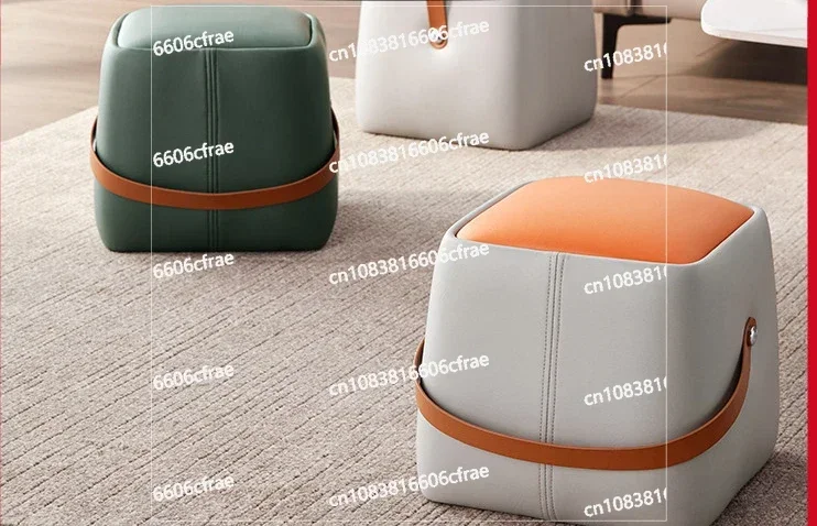 Modern Minimalist Technology Cloth Sofa Stool, Home, Bedroom, Living Room, Online Celebrity, Soft Shoe Board, Low